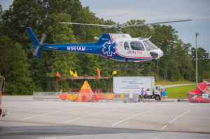 Emergency services demonstrations were part of the activities.