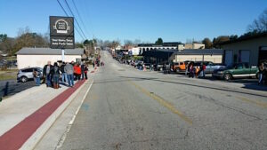 Hundreds lined the parade route along North Main Street.