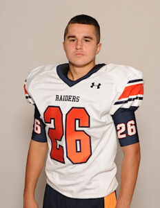 HCHS senior Austin Wilbanks was shot during the incident. Here he's seen in a photo from his sophomore year. (PHOTO/Habersham Football)