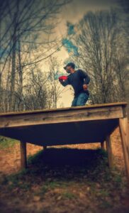 When Caleb's not working, chances are you'll find him on a Disc Golf course...