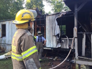 Firefighters remained on the scene for several hours.