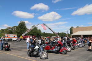 Ingles in Cornelia marks the half-way point of the Ride to Remember. (PHOTO/Daniel Purcell)