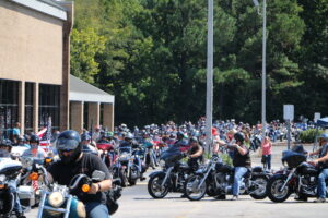 A "see" of bikes. Onlookers were wowed by the sheer number of bikers who turned out for the 10th annual event. (PHOTO/Daniel Purcell)