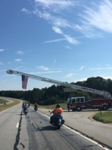 The Commerce Fire Department paid its respects to the victims and heroes of 9/11. (PHOTO/Tiffany Blevins)