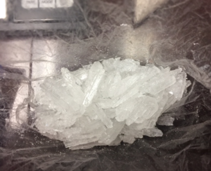 Officers say they seized nearly 81 grams of meth from the vehicle after Turbeville and Ferguson fled the license checkpoint.