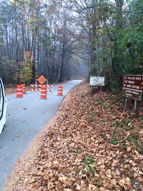 Tallulah River Road (FSR 70) in Rabun County is now closed at the intersection of Persimmon Road. Residents and essential fire personnel only. (USFS)