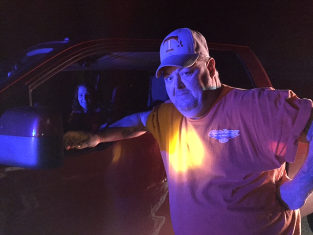 Larry Lewallen and passenger Ann Thomas resumed their trip to Stephens County after stopping in Habersham to put out the grass fires.