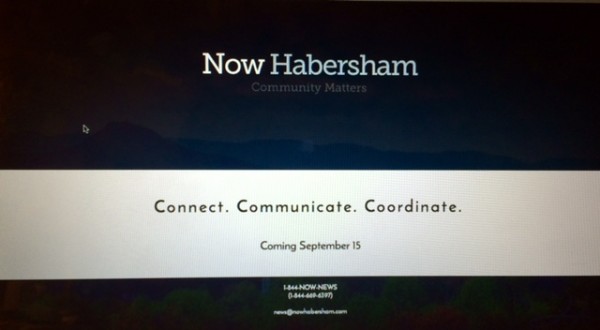 living-news-screenshot of nowhabersham before it went live