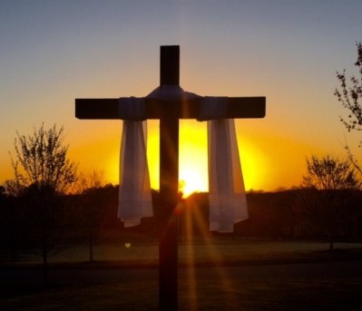 faith-easter sunrise hillside memorial