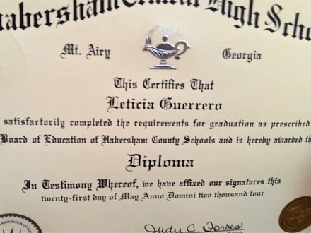 Now Habersham Diploma law