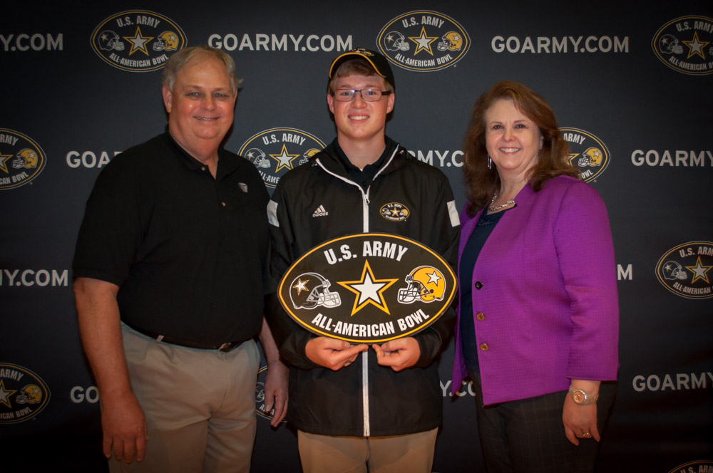 Doug and Donna Caudell of Mt. Airy joined their son Dillon for his induction into the U.S. Army All-American Marching Band.