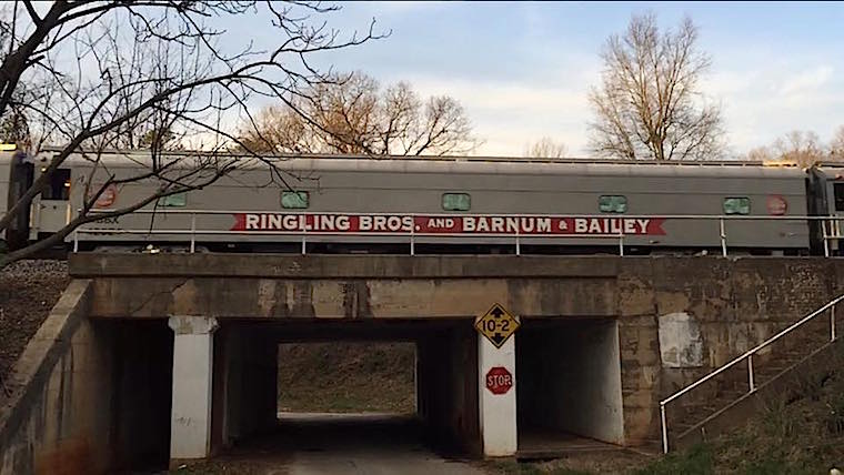 Ringling Bros. circus train Mt. Airy
