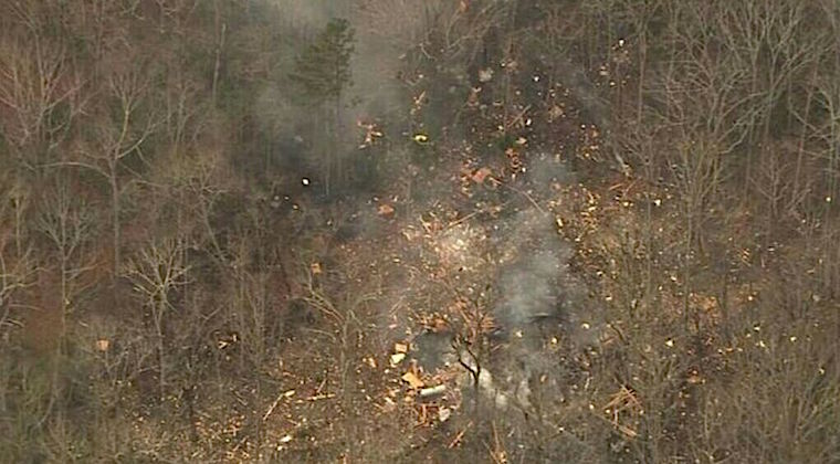 hose explosion WSB TV news chopper
