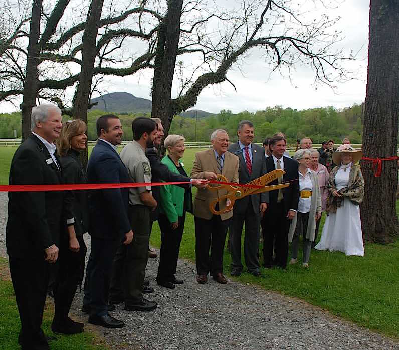 Ribbon Cutting Hardman Heritage Trail