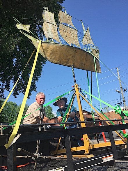 Piedmont College Mayflower ship weather vane