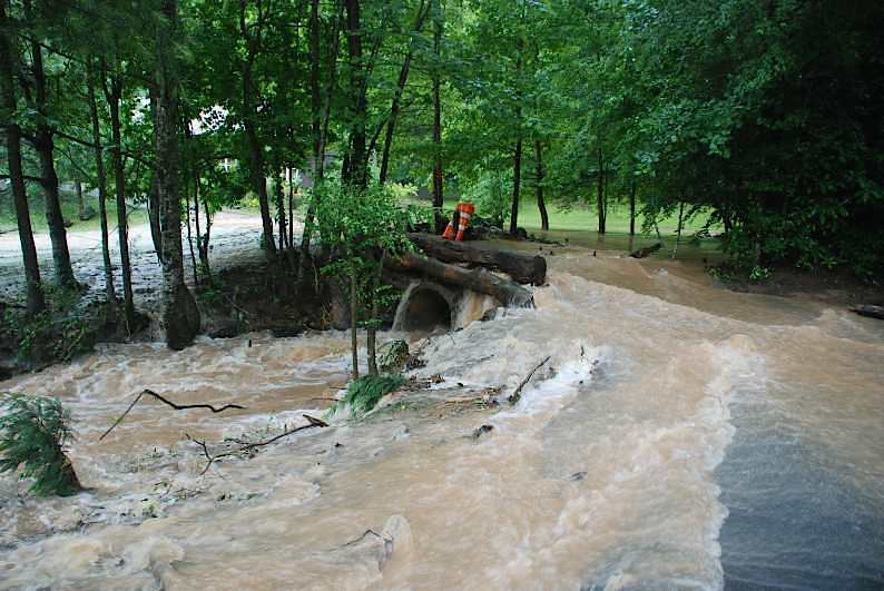 Carolina Springs Road flooding