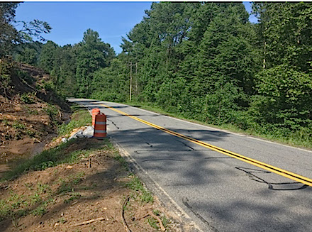 Drainage pipe on SR 17:75