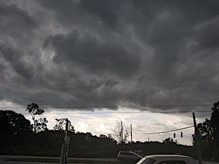 stormy skies over cornelia on pea ridge road