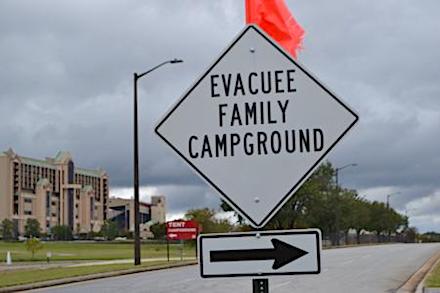 evacuee campground Atlanta Motor Speedway