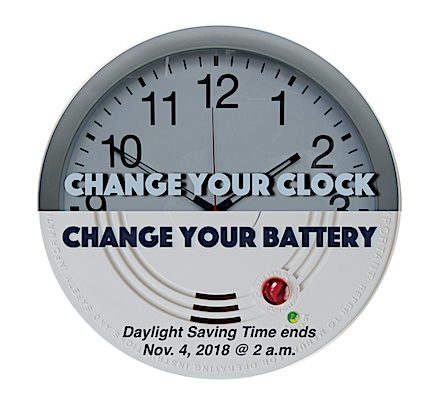 'Fall' back one hour 2018
