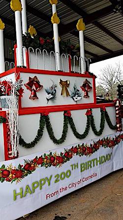 Habersham County Christmas Parade Cornelia float