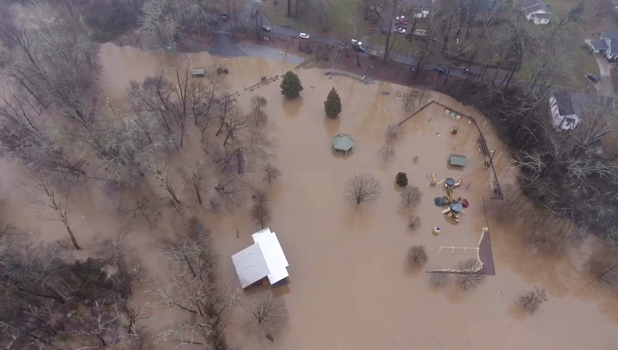 Flooding at Pitts Park Dec. 28, 2018