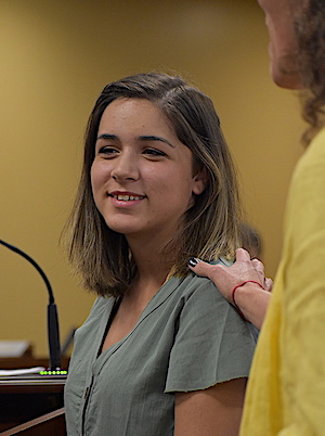 Alyssa Delgado honored by our local emergency personnel