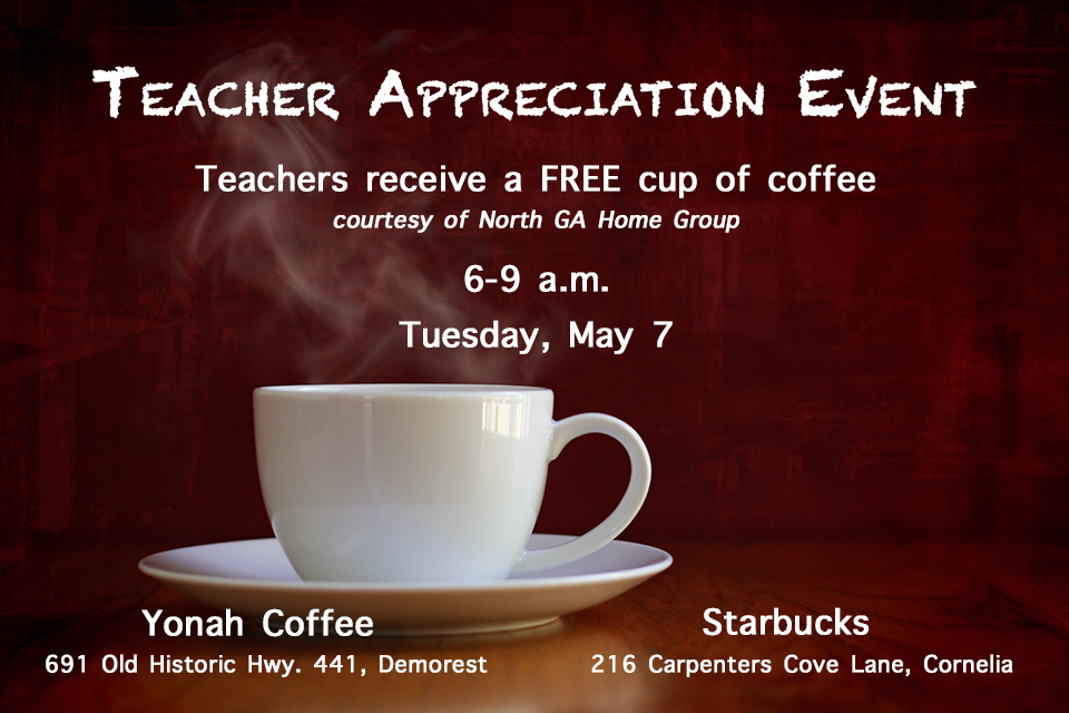 Teacher Appreciation Week free coffee 2019