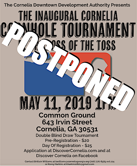 cornhole tournament postponed