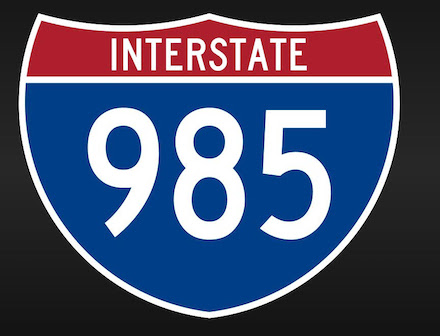 I-985 sign