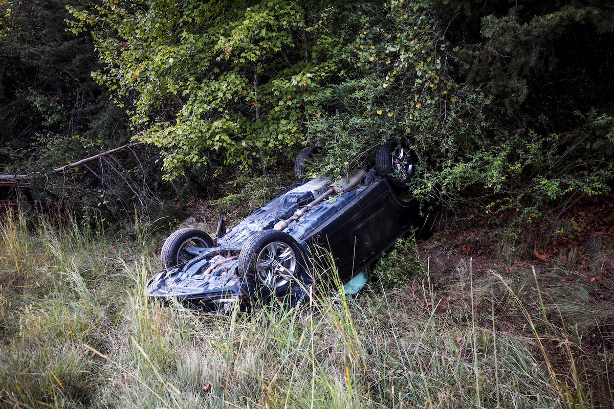 Rollover wreck GA 365 at Duncan Bridge Road4