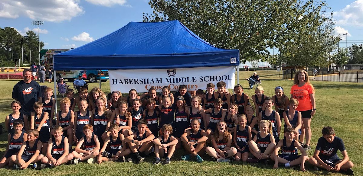 Habersham middle school cross country girls and boys region 2019