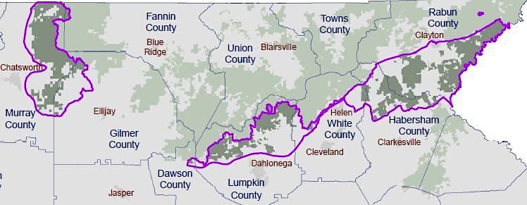 Foothills Landscape Project map 1