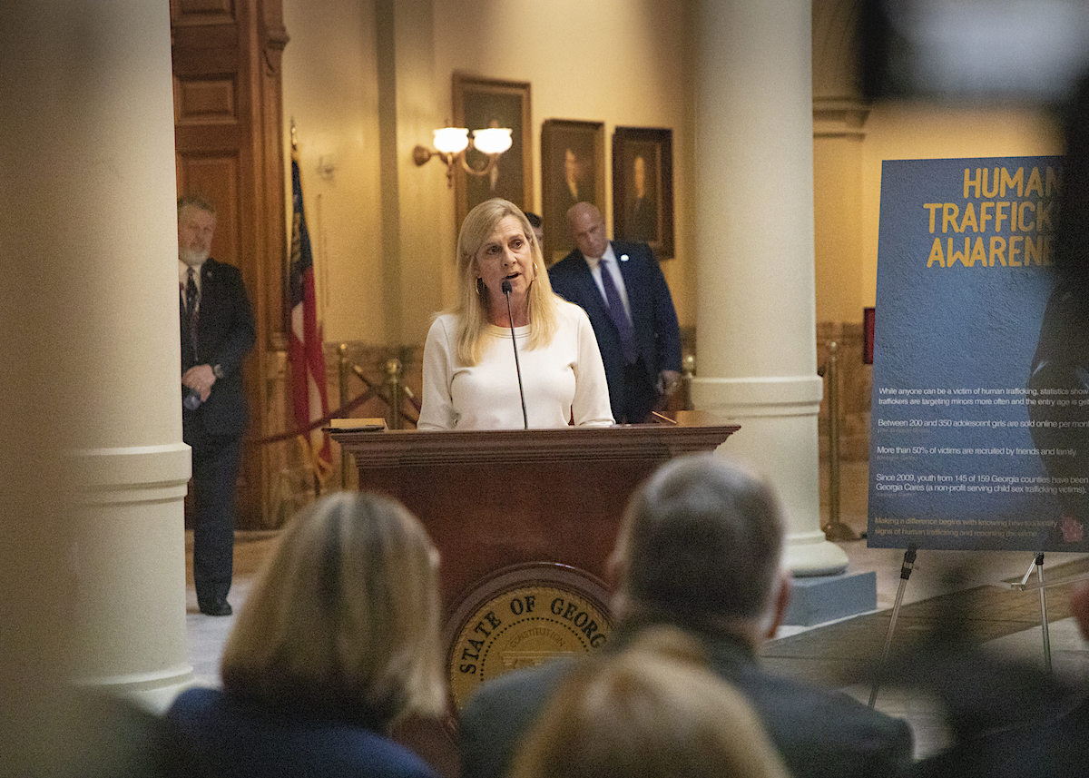 First Lady Marty Kemp human trafficking awareness training