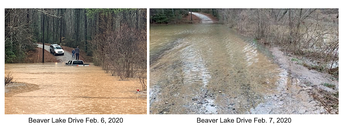 Beaver Lake Drive flooding