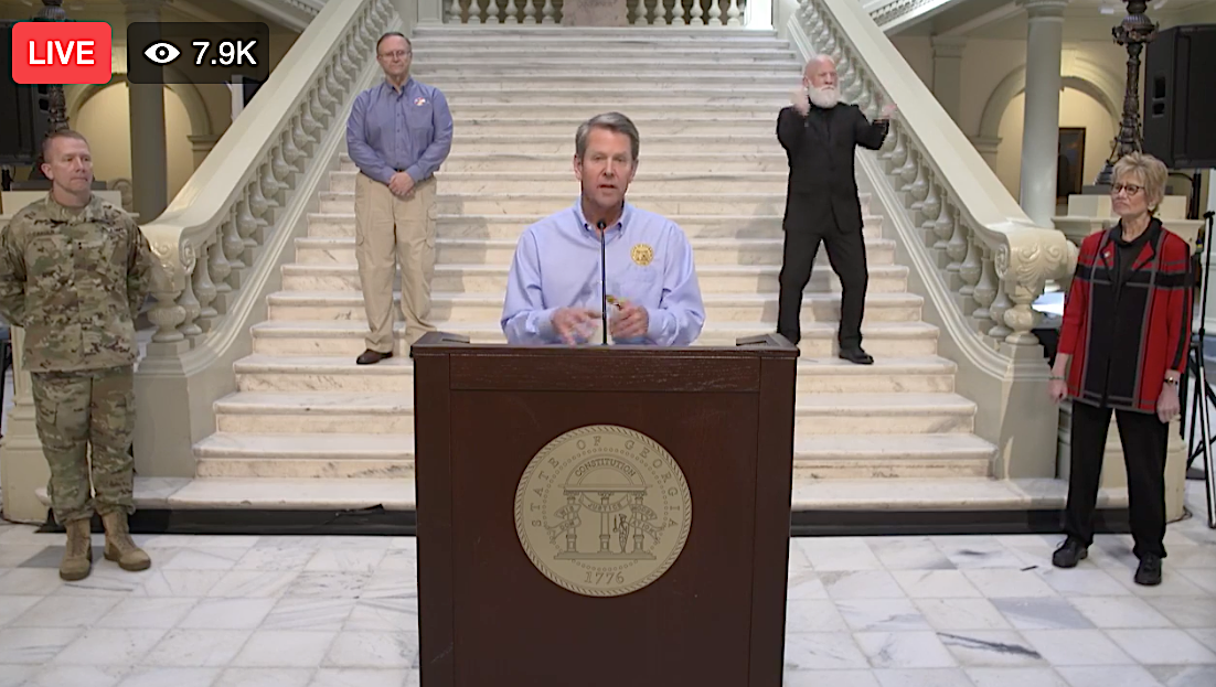Kemp April 8 press briefing