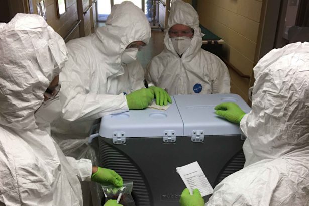 National Guard members conduct testing at Dawson Health and Rehab in Dawson County