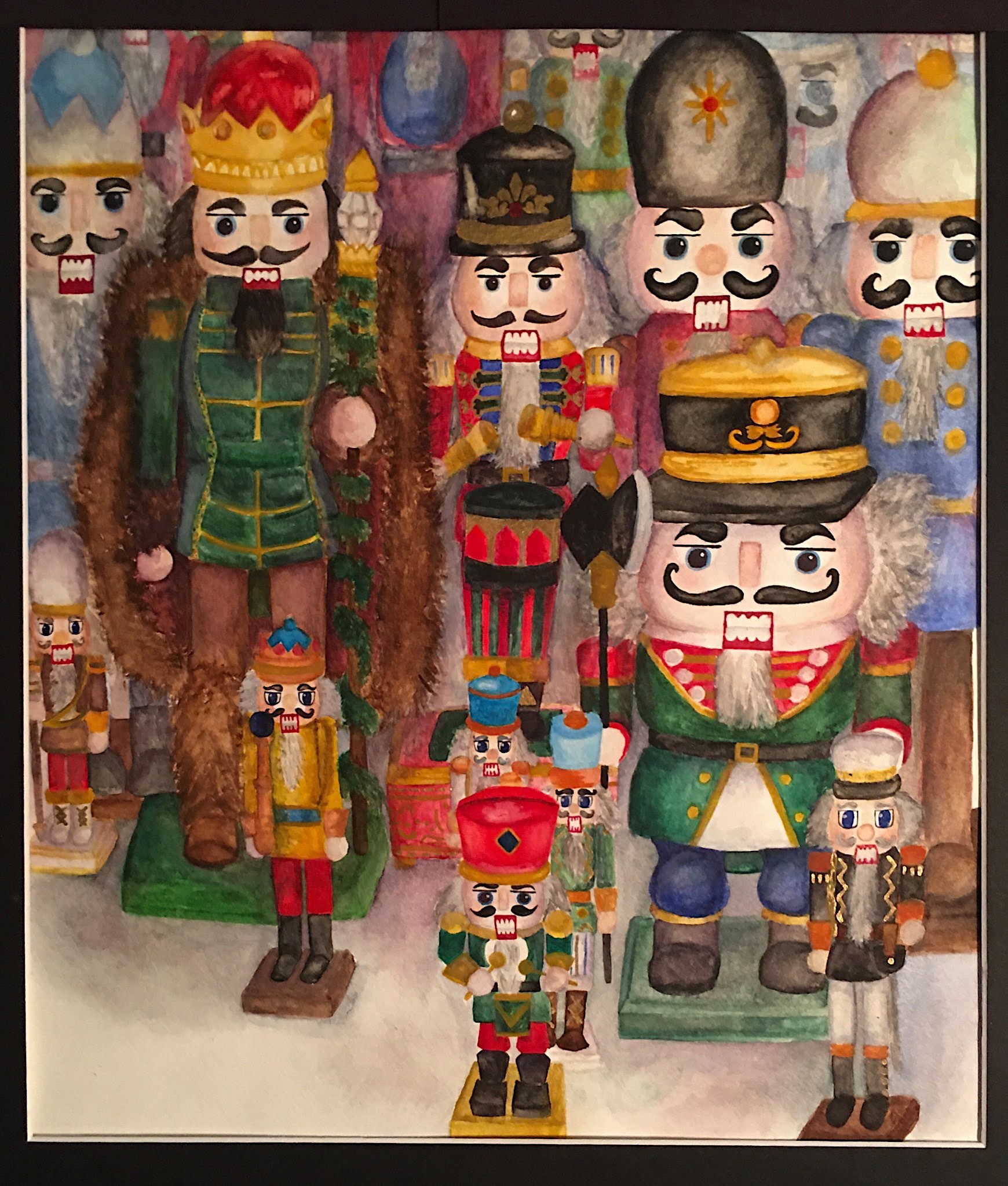 Nutcracker painting by Laura Ivey