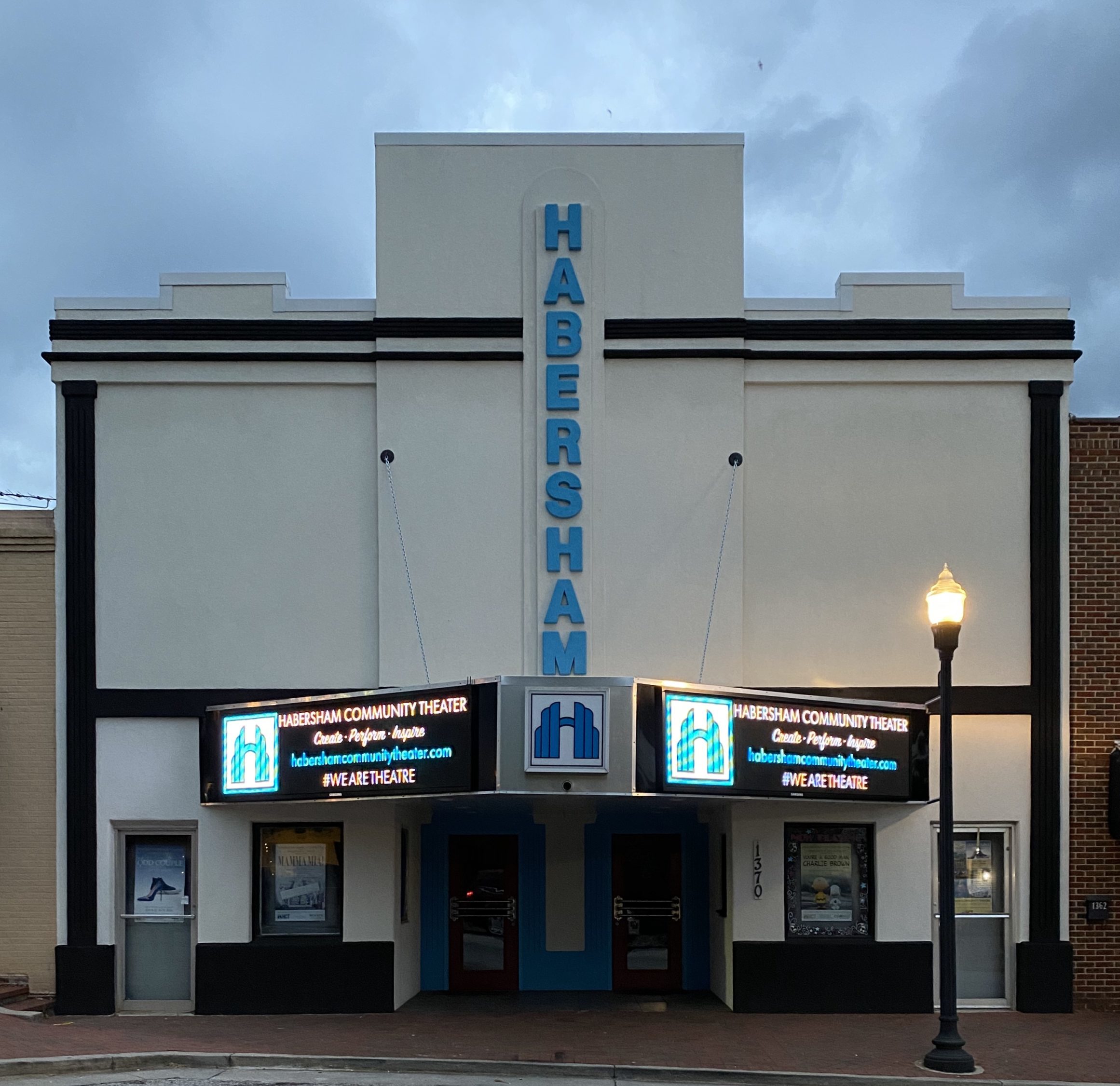 Habersham Community Theater marquee