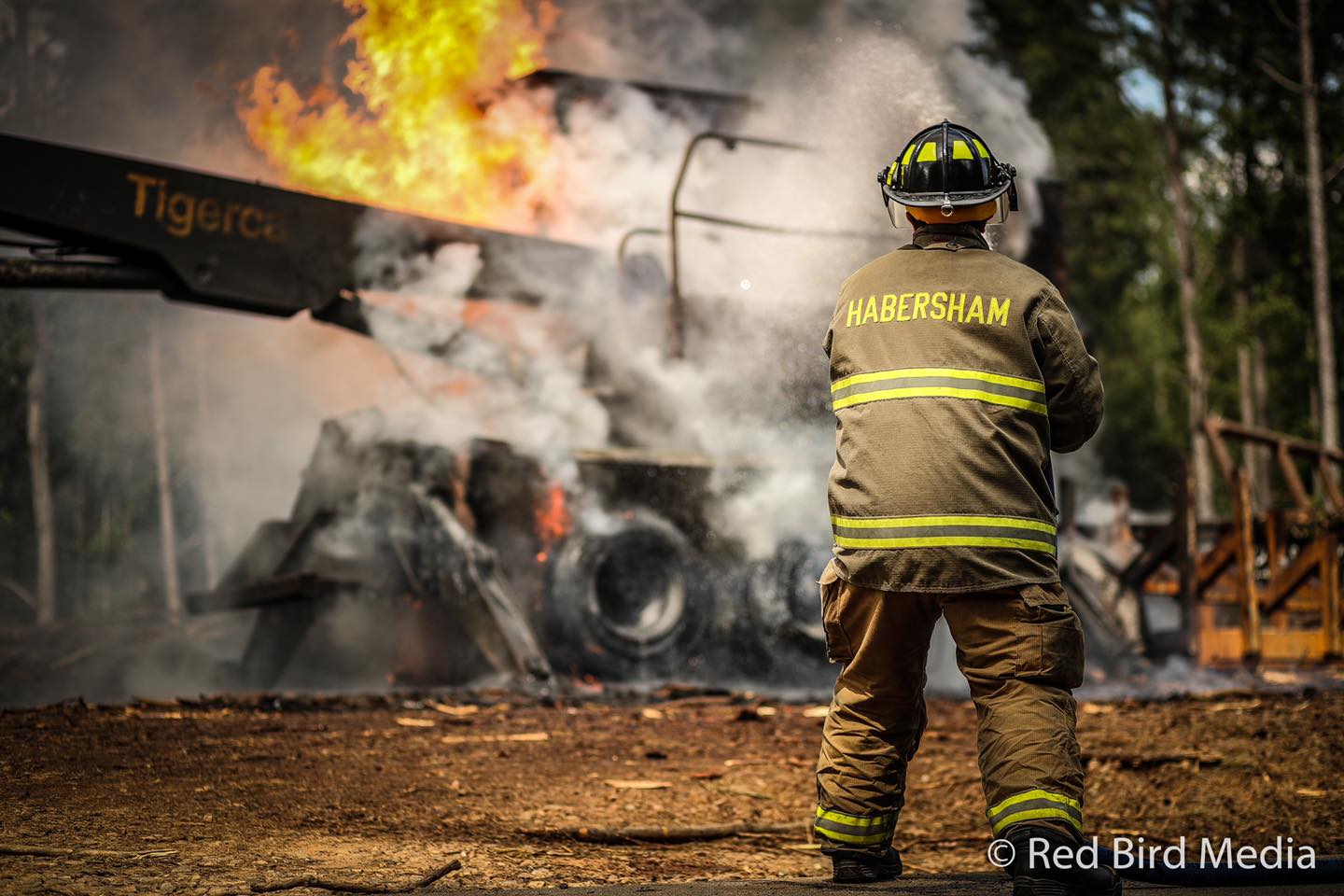 Mt. Airy logging fire
