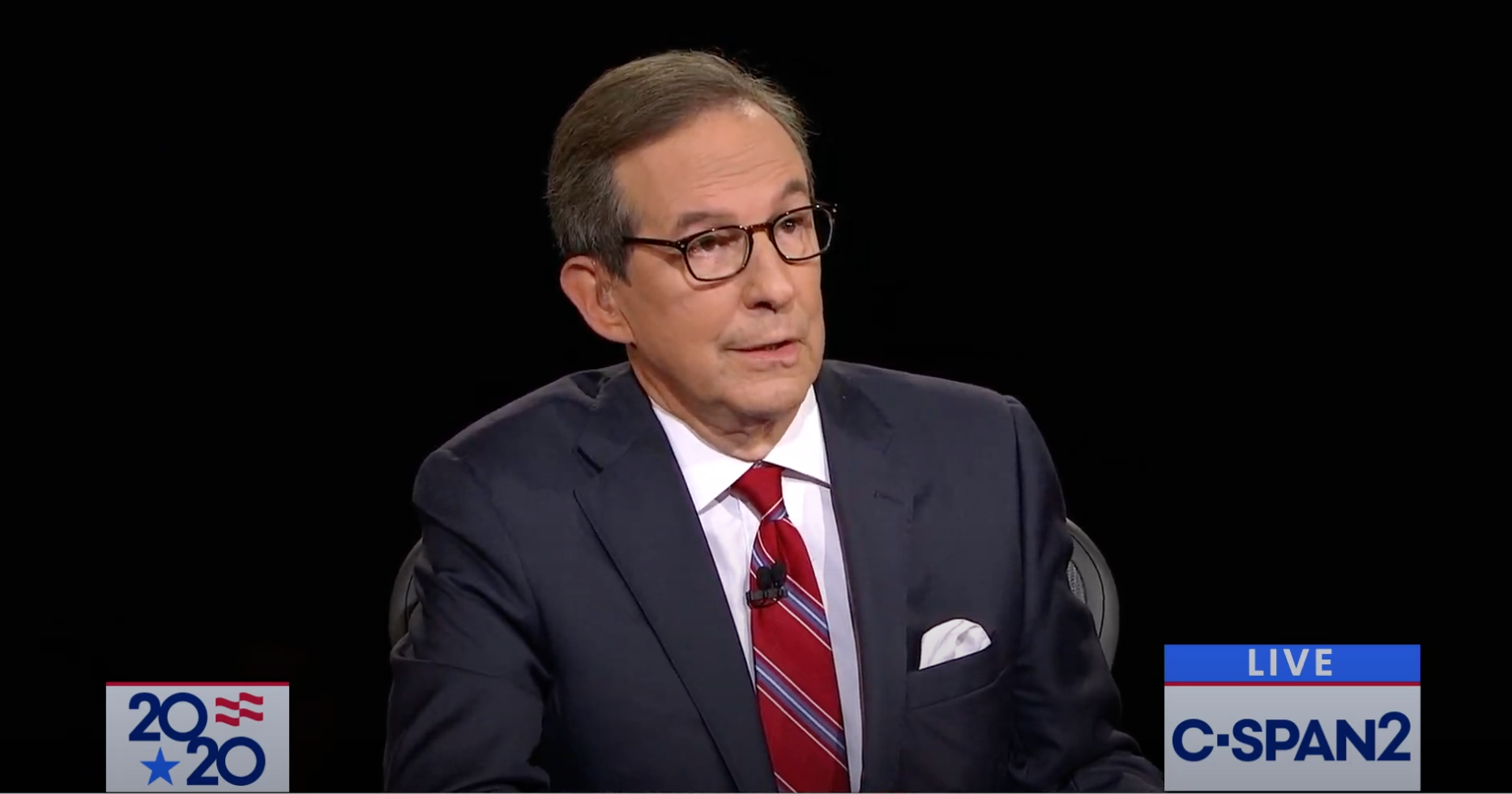 Chris Wallace moderates presidential debate Sept. 29, 2020
