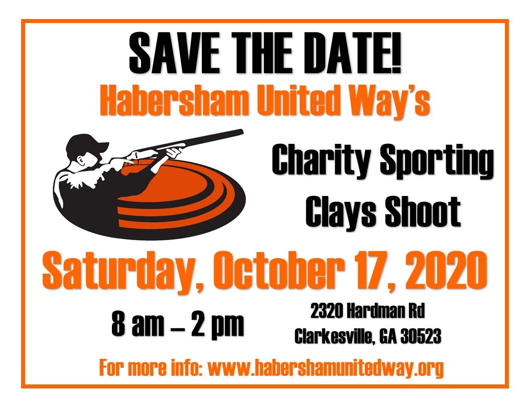 Clay Shoot Save the Date Poster
