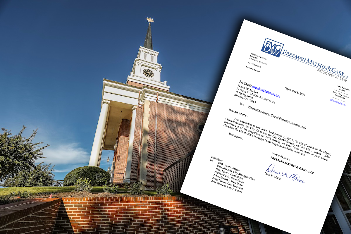 Demorest demand letter response