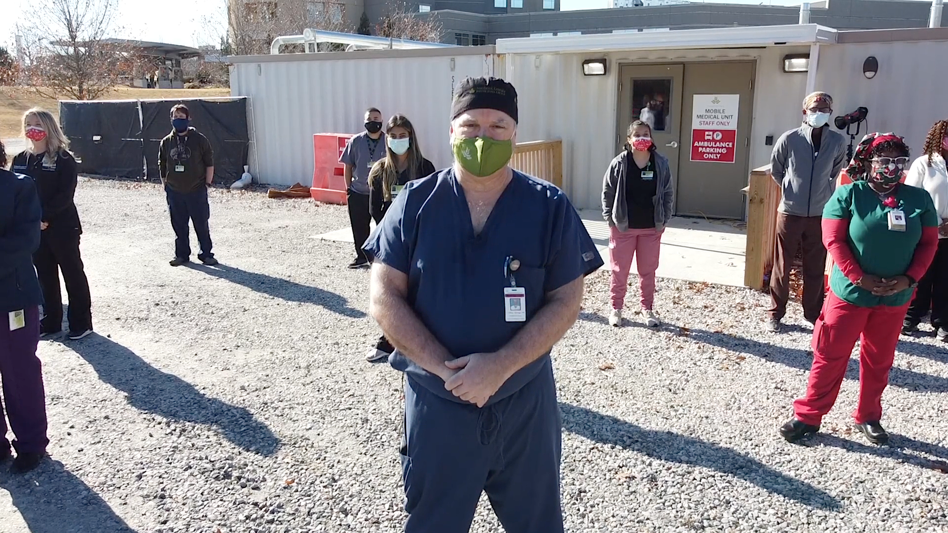 Dr. Clifton Hastings and NGMC staff