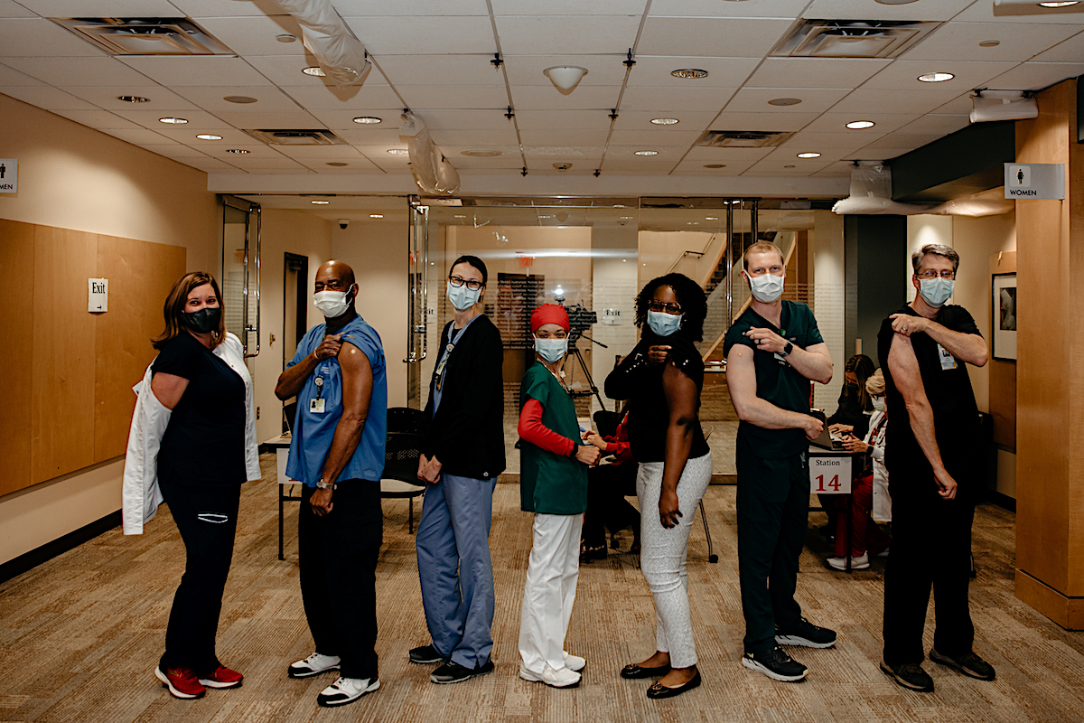 First Seven Vaccinated