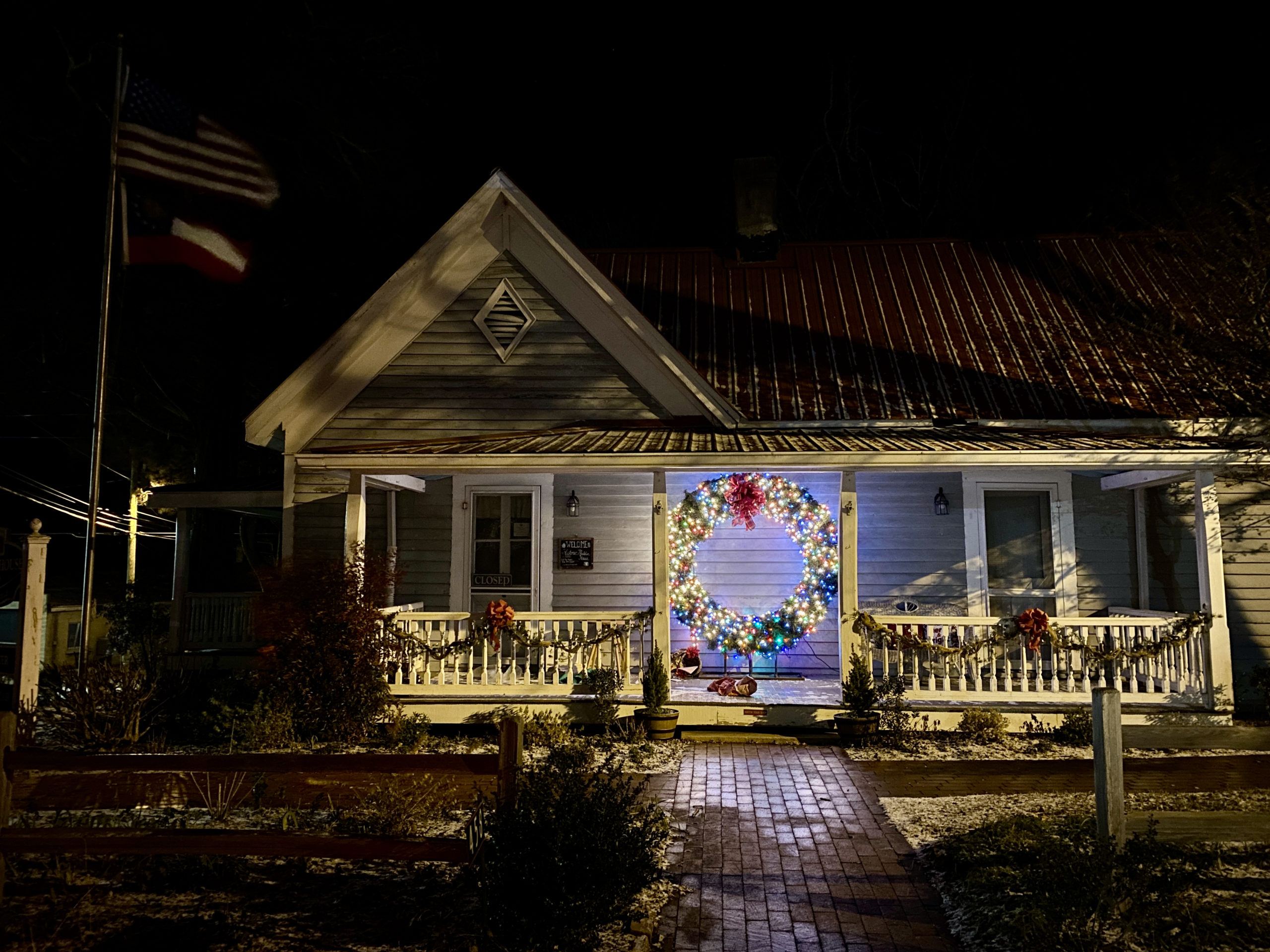 Mauldin House first snow