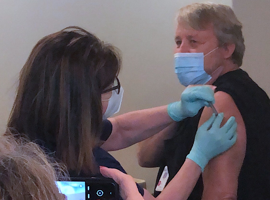 first vaccination at HMC