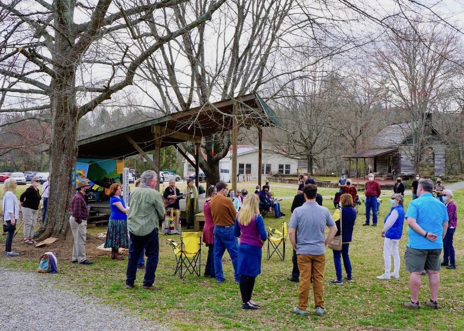 Peace pole dedication (MWilliamson)