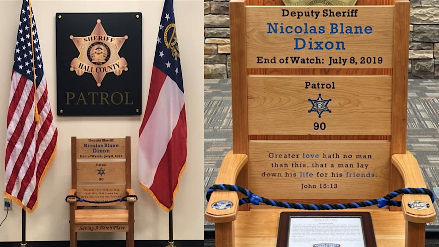HCSO Deputy Blane Dixon Honor Chair