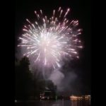 Fireworks light up night sky over Lake Burton